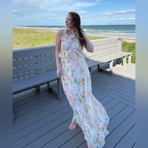 for love & lemons watercolor maxi dress